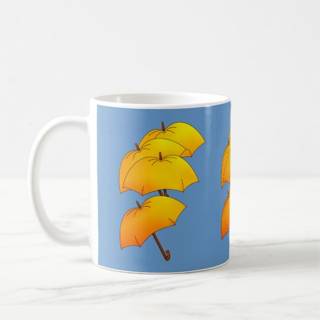 Gelber Schirm Kaffeetasse (Links)
