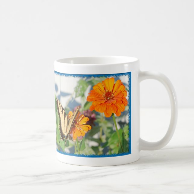 gelber Schmetterling Kaffeetasse (Rechts)