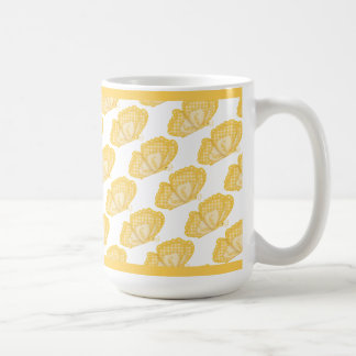 Gelber Schmetterlinge Kaffeetasse