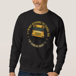 Gelber Schulbus für einen Skoolienbesitzer Sweatshirt