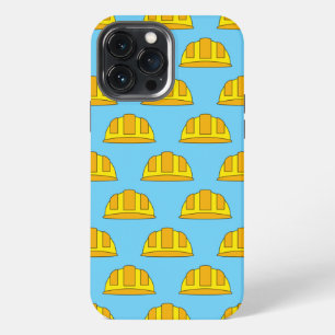 Gelber Sicherheitshelm Cartoon iPhone 13 Pro Max Hülle