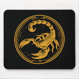 Gelber Skorpion Astrologie Sternzeichen Skorpion Mousepad