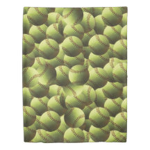 Gelber Softball-Volldeckung Multiball