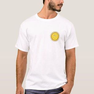 Gelber Sommer Sun mit einem glücklichen Gesicht T-Shirt