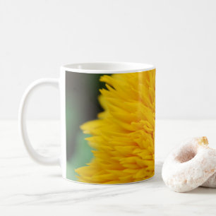 Gelber Sonnenblumenkaffee Kaffeetasse