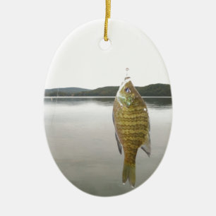 Gelber Sonnenfisch am Arrowhad-See Keramikornament