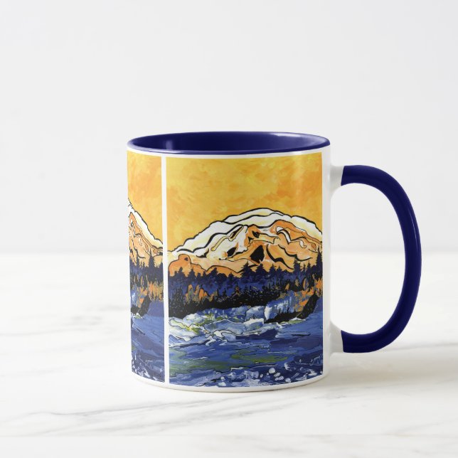 Gelber Sonnenuntergang Tasse (Rechts)