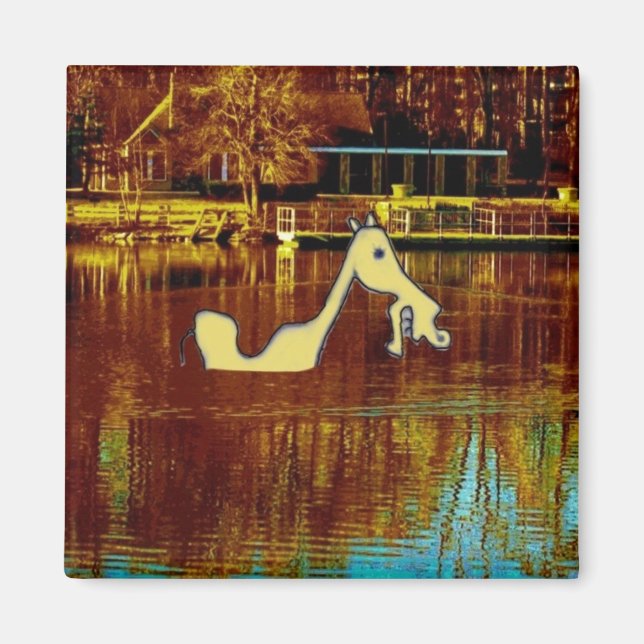 Gelber Stallion, der badet Magnet (Vorne)