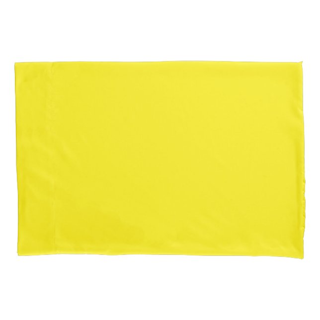 Gelber Standard sortierter Single-Kissenbezug Kissenbezug (Vorderseite)