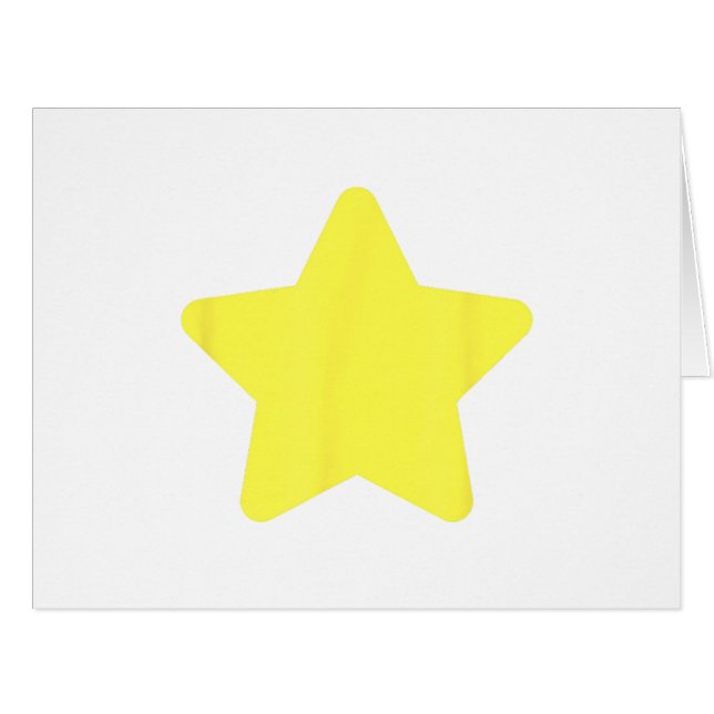 Gelber Sternbaum Frohe Weihnachten (Vorderseite (Horizontal))