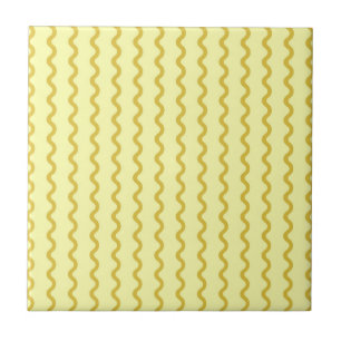 Gelber Streifen Minimalistisch Moderne Akzente Fliese