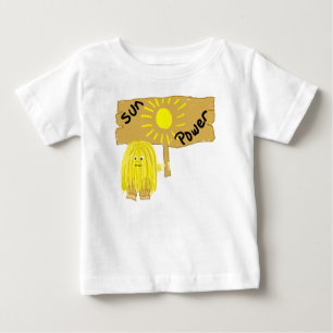 Gelber Sun-Power Baby T-shirt