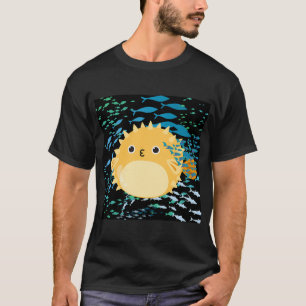 gelber Süßfisch und kleine Fische T-Shirt