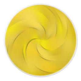 Gelber Swirl Keramikknauf
