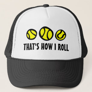 Gelber Tennisball-LKWhut   So kann ich rollen Truckerkappe