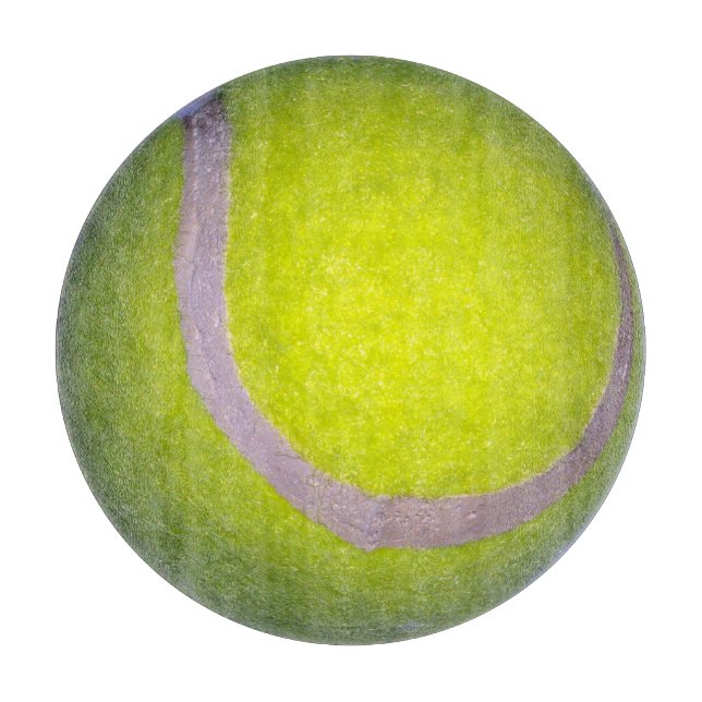 Gelber Tennisball, Schneidebrett (Vorderseite)