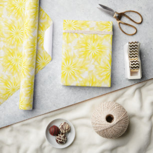 Gelber Tie Dye Geschenkpapier