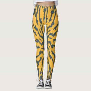 Gelber Tiger "Ratti_Creative_Arts"-Leggings Leggings