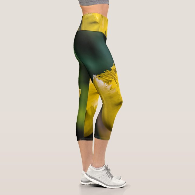 Gelber Tulip Capri Leggings (Rechts)