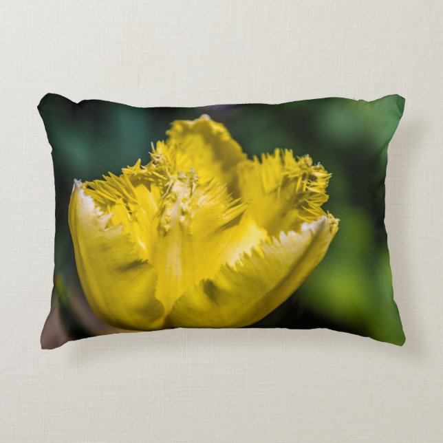 Gelber Tulip Dekokissen (Vorderseite)