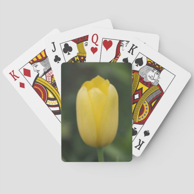 Gelber Tulip - Spielkarten mit geringem Sehvermöge (Rückseite)