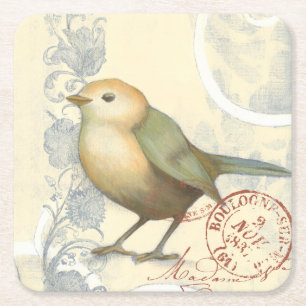 Gelber und grüner Spargel im Vintagen Hintergrund Rechteckiger Pappuntersetzer