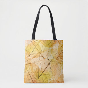 Gelber und orangefarbener Hintergrund des Herbstes Tasche