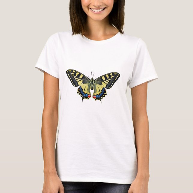 Gelber und schwarzer Schmetterling T-Shirt (Vorderseite)