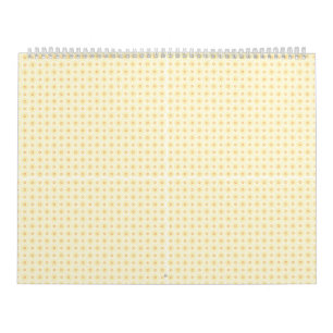gelber und weißer Hintergrund mit kleinen Kreisen Kalender