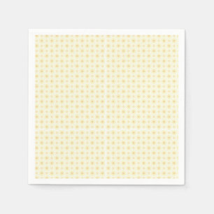 gelber und weißer Hintergrund mit kleinen Kreisen Serviette