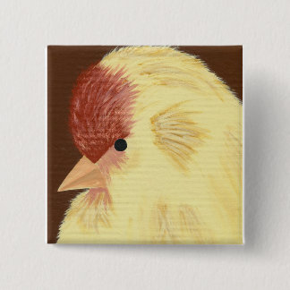 Gelber Vogel Button