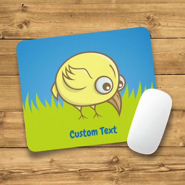 Gelber Vogel-Cartoon Mousepad (Von Creator hochgeladen)