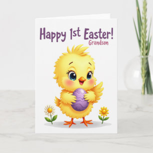 Gelber Vogel Ostern Enkelkarte Karte