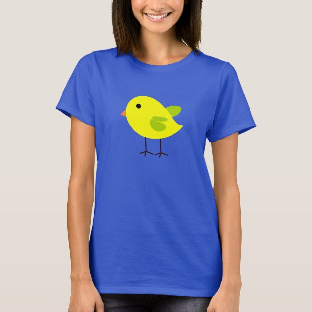 gelber Vogel T-Shirt (Vorderseite)