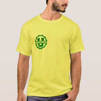 Gelber vorderer u. hinterer Logo-T - Shirt