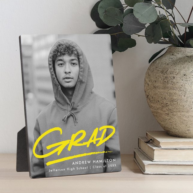 Gelbes Abschluss-Foto Fotoplatte (Von Creator hochgeladen)