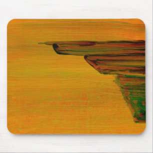 Gelbes abstraktes Design Mousepad