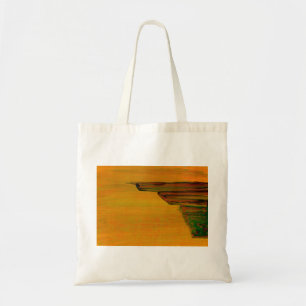 Gelbes abstraktes Design Tragetasche