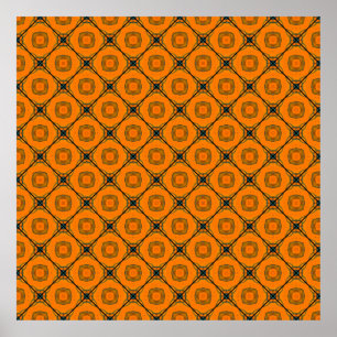 Gelbes abstraktes Muster-Hintergrunddesign. abstra Poster