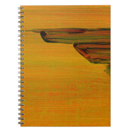 Gelbes Abstraktes Notebook Notizblock