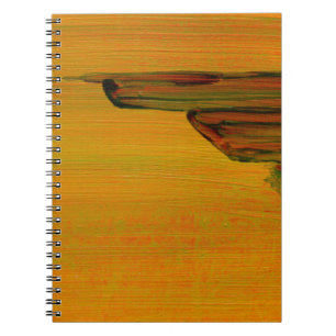 Gelbes Abstraktes Notebook Notizblock