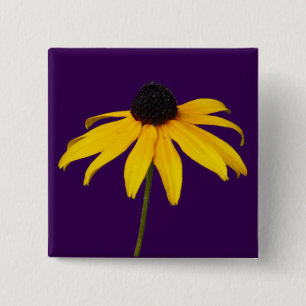 Gelbes Abzeichen Button