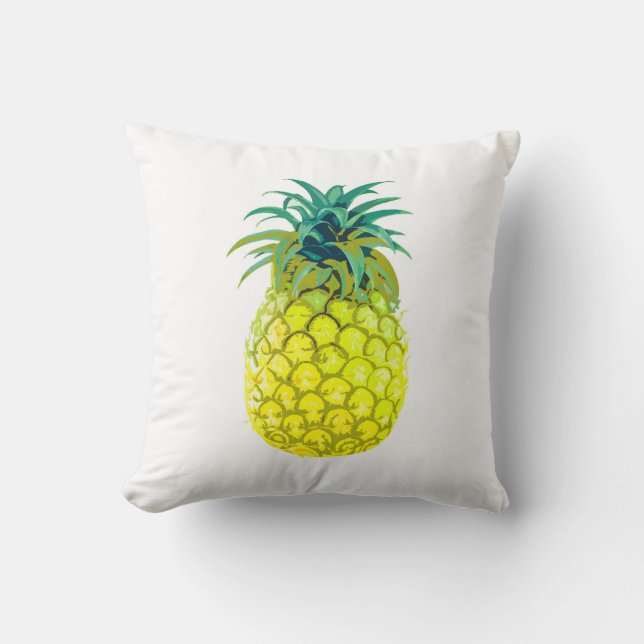 Gelbes Ananas-Kissen Kissen (Vorderseite)