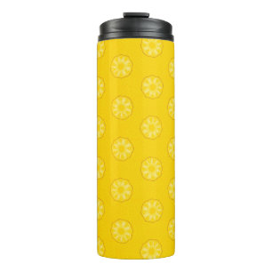 Gelbes Ananas-Muster Thermosbecher