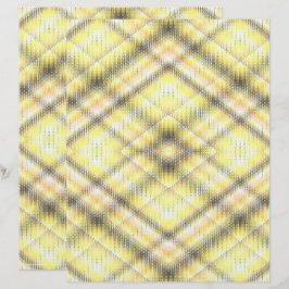 Gelbes Argyle-Schreibpapier 2-seitige Seite