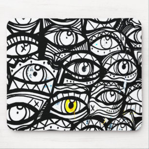 gelbes Auge Mousepad