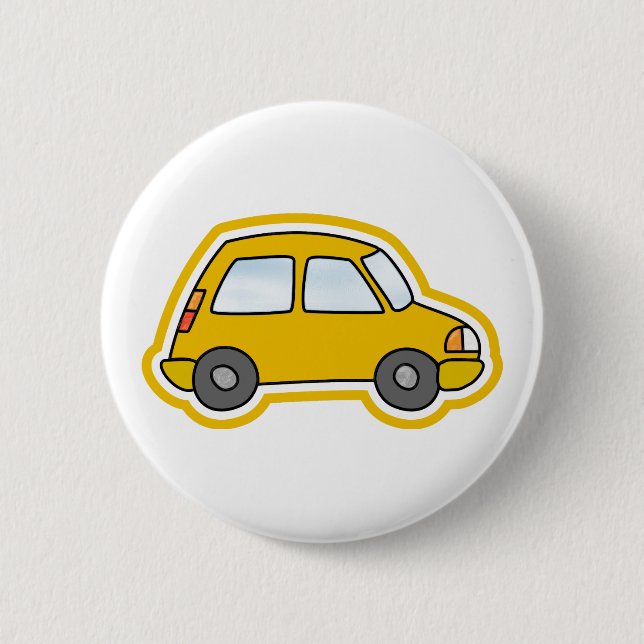 Gelbes Auto Button (Vorderseite)
