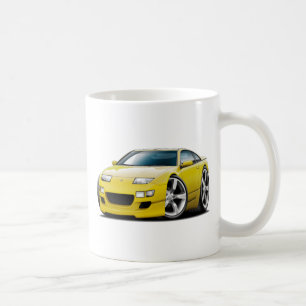 Gelbes Auto Nissans 300ZX Kaffeetasse