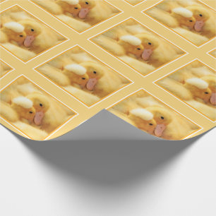 Gelbes Baby-Entlein Geschenkpapier