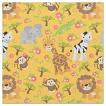 Gelbes Baby-Safari-Gewebe